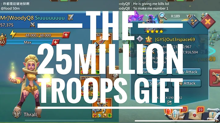 WOODYQ8 GETS GIFTED 25MILLION TROOPS TO RANK 1! - ...