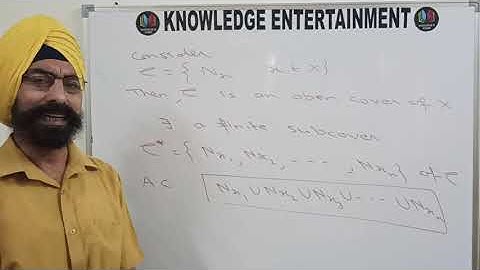 Topology: Compact spaces; Part 8