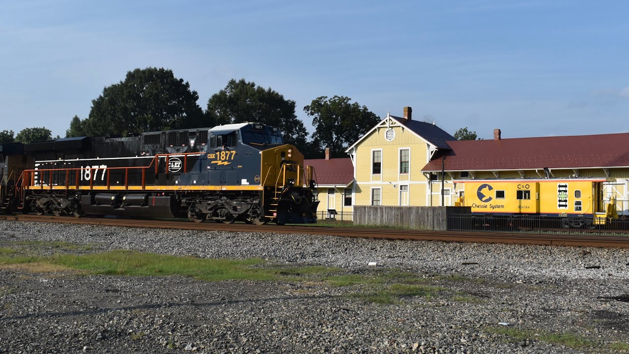 Chasing CSX 1877 C&EL and CSX 7203 RF&P sticker unit chase! - YouTube