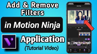 How to Add & Remove Filter in a Video in Motion Ninja - Pro Video Editor App screenshot 3