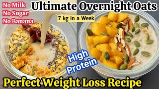 Download lagu Perfect Weight Loss Overnight Oats.High Protein Chia Oats for Weight Loss How to Make Overnight Oats