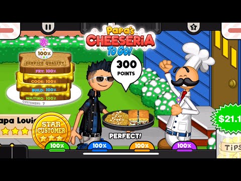 Papa's Cheeseria To Go! - All Gold Customers [Perfect Day]