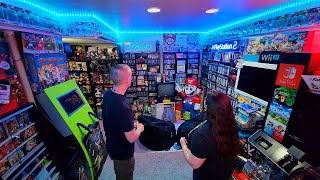 I Explored Her INSANE GAME COLLECTION! | Reverse Game Room Tour