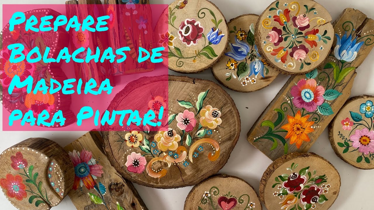 Prepare Bolachas de Madeira para Pintar