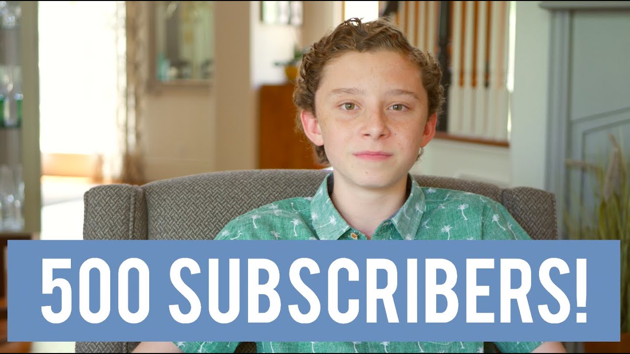 THANK YOU FOR 500 SUBSCRIBERS!