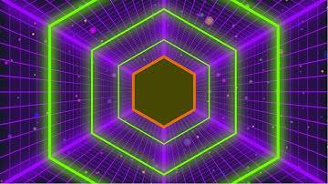 Hexagon Neon tunnel VJ Motion Background ǁ Hexagon vj loop motion graphics ǁ VJ Loop animation