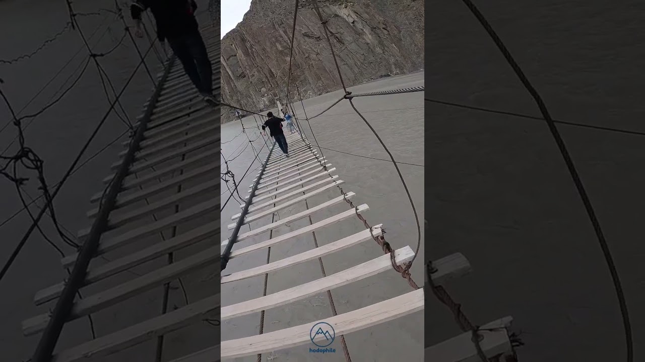 Dangerous Suspension Bridge Challenge @ Passu Hunza KKH