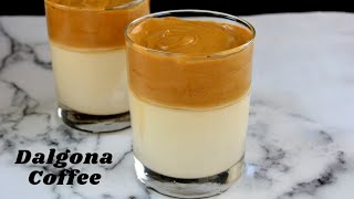 Dalgona coffee recipe- how to make whipped frothy coffee