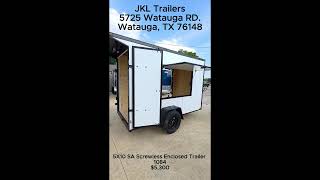 New 5x10 SA Screwless Enclosed Vending TraileR| Barn Doors | .08 polycor | dexter axle| 1084 |$5,300