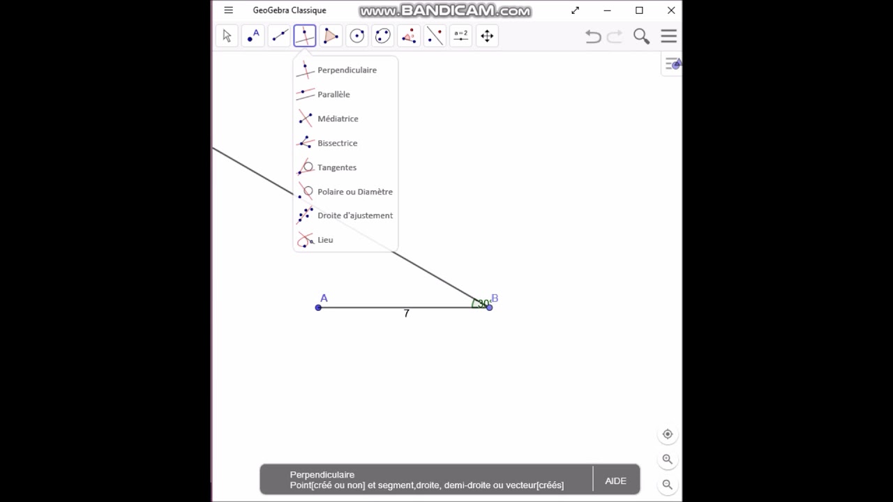 construction d'une figure avec géogebra DM - YouTube