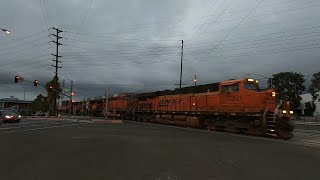 BNSF Double Stack and Piggyback in Santa Fe Springs