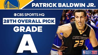 Patrick Baldwin Jr. selected No. 28 overall by the Golden State Warriors | 2022 NBA Draft | CBS S…