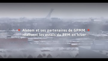 REM winter testing: Railway system performance and snow removal methodologies (FR Video)