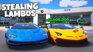 Robbing Lamborghini Dealership in GTA 5 RP..