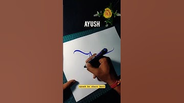 #ayush #name #art #shorts