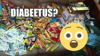 humongous candy extravaganza dumpster dive reveal