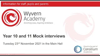 Y10 and 11 Mock Interviews