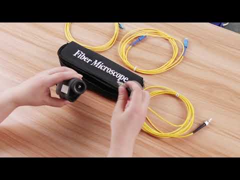 How to use Komshine fiber microscope 400X &200X KFM 200？