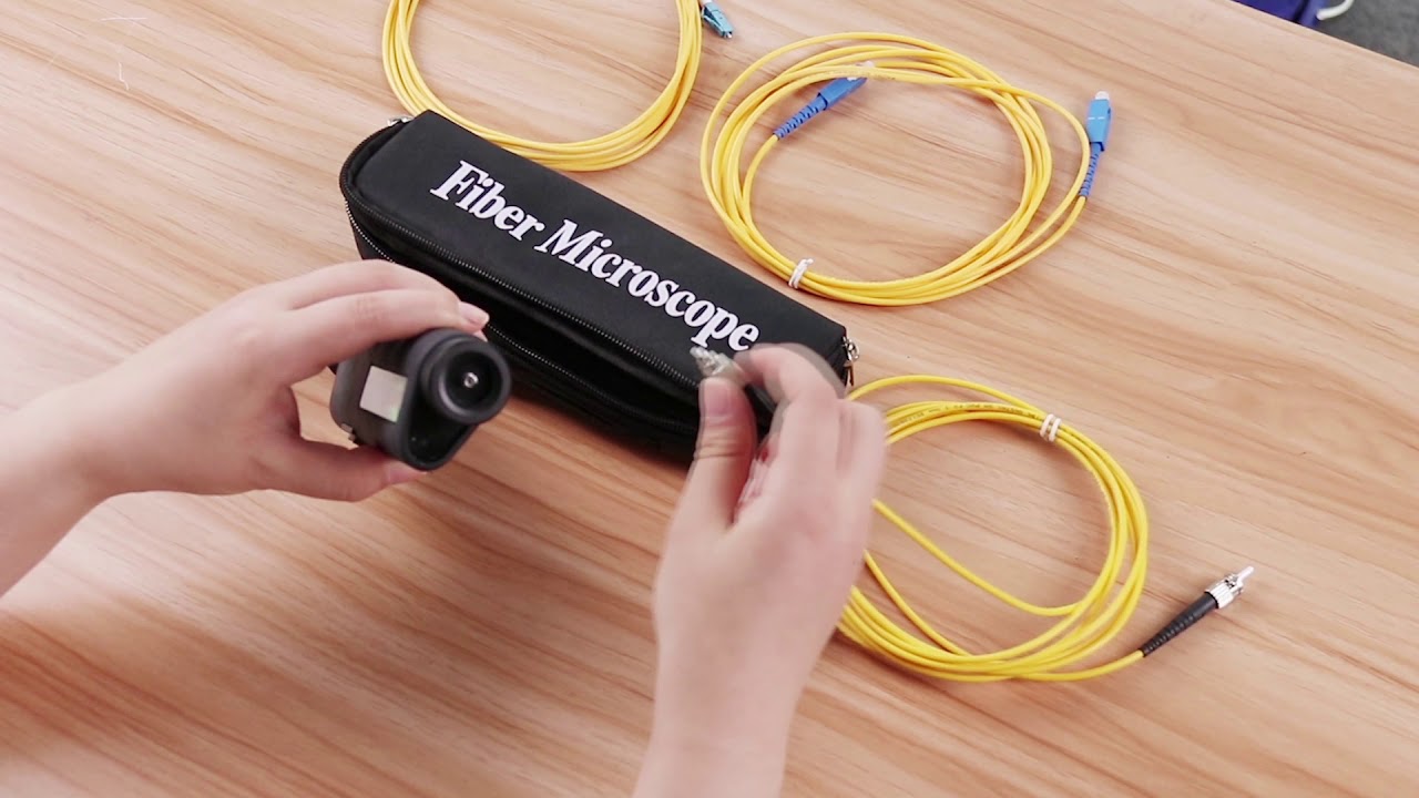 How to use Komshine fiber microscope 400X &200X KFM 200？