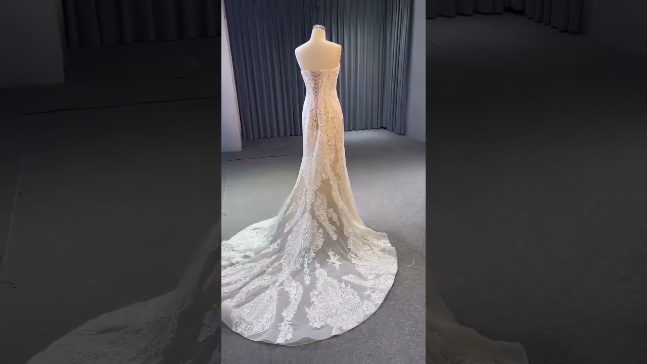 Luxury / Gorgeous White Handmade  Beading Lace Flower Wedding Dresses