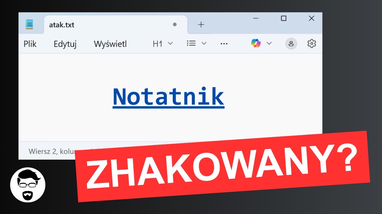 ATAK przez NOTATNIK