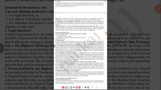 Subject-Law of Contract-I Topic-Declaratory Suit