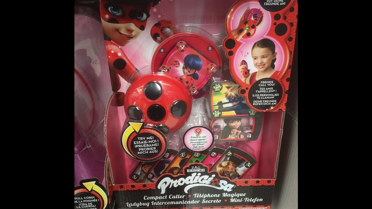 Miraculous Lady Bug Compact Caller Telephone 