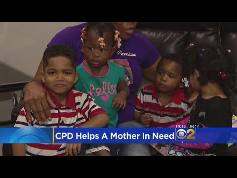 Chicago Police Officers Help A Mother In Need