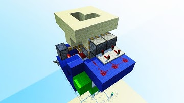 Hidden Spiral Staircase (Compact 4x6x4) - Redstone Tutorial