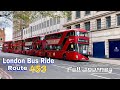 London Bus Ride 🇬🇧 Route 453 - Great Central Sreet Marylebone to Deptford Bridge | Full Journey