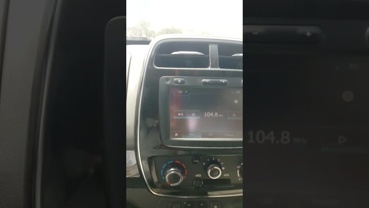 Renault kwid touch screen infotainment system