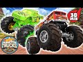 Hot Wheels Monster Trucks Pair Up to Take On the Gold! 🏆 - Monster Truck Videos for Kids