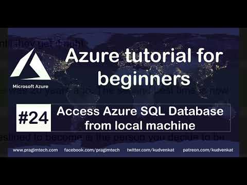 How to access azure sql database from local machine