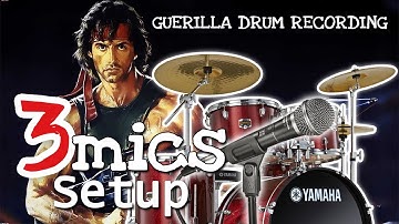 Guerilla Drum Recording | 3 MICS SETUP [Filipino]