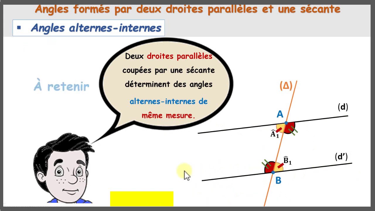 Angles alternes-internes et parallèles_Propriété directe - YouTube