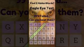 Find 5 Hidden Words? #shortspuzzle #brainteaser #puzzlemania #puzzle #crossword #wordsearch #games screenshot 1