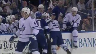 Steven Stamkos hits Jake Gardiner [HD]