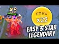 STACKING 22 FREE REFRESH!! 3 STAR CLAUDE KISHIN + 10 MYSTIC MEOW!! MAGIC CHESS GO GO 
