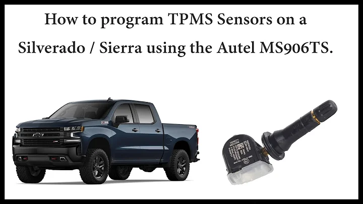 How to Program TPMS Sensors on a Silverado / Sierra using Autel MS906TS