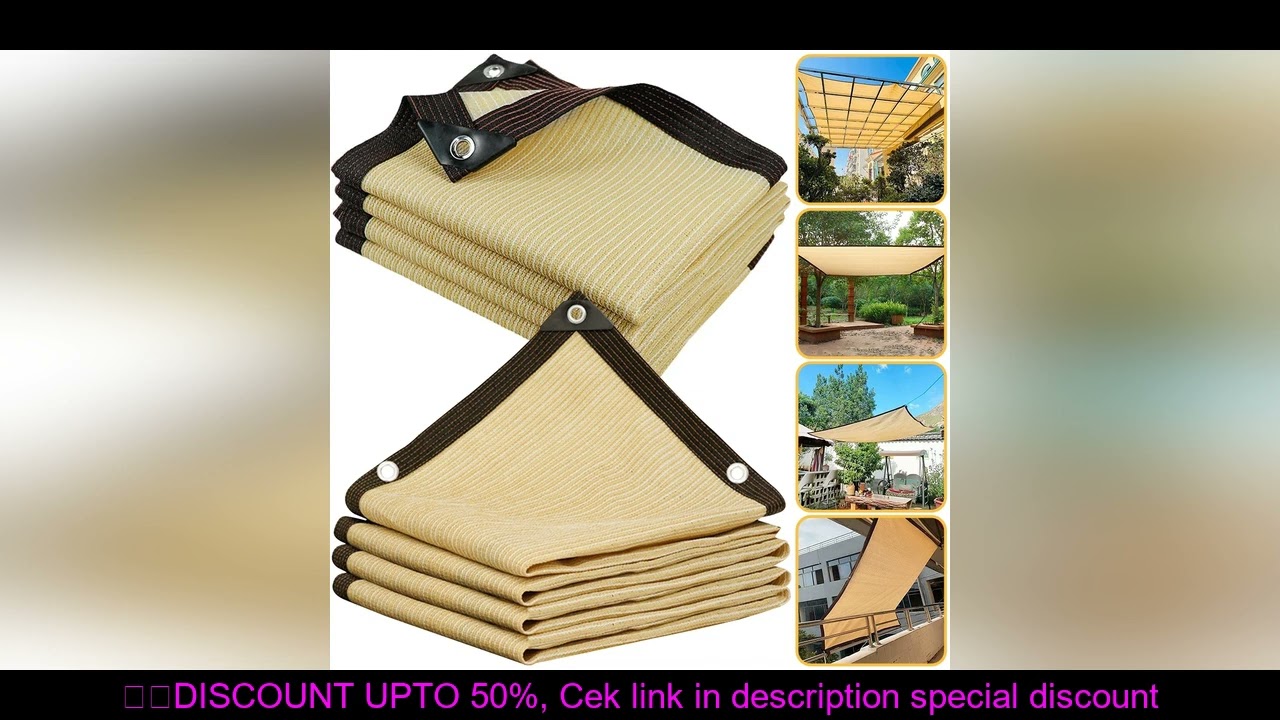 4x5m Outdoor garden sunshade net, terrace sunshade, camping sunshade net, UV protection, HDPE sunscr