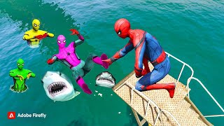 spider-man water Jumps & Fails in GTA 5! (Spiderman Fails & Ragdolls)