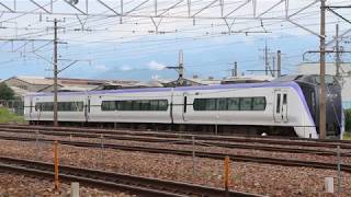 E353系モトS102編成モハE352-502_モハE353-502_クハE353-2出場―入区　長野総合車両センター