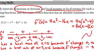 MATH221 F36 First Derivative Test Worksheet