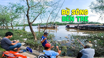 CÂU CÁ BỜ SÔNG BẾN TRE, VUI NHƯ NGÀY HỘI | HUYNH KHOA FISHING
