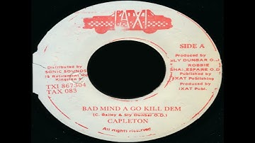 Capleton   Bad Mind A Go Kill Dem by dj diego