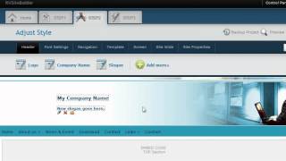 RVSiteBuilder 5 Tutorial Video 2 -- Editing Your Website Information