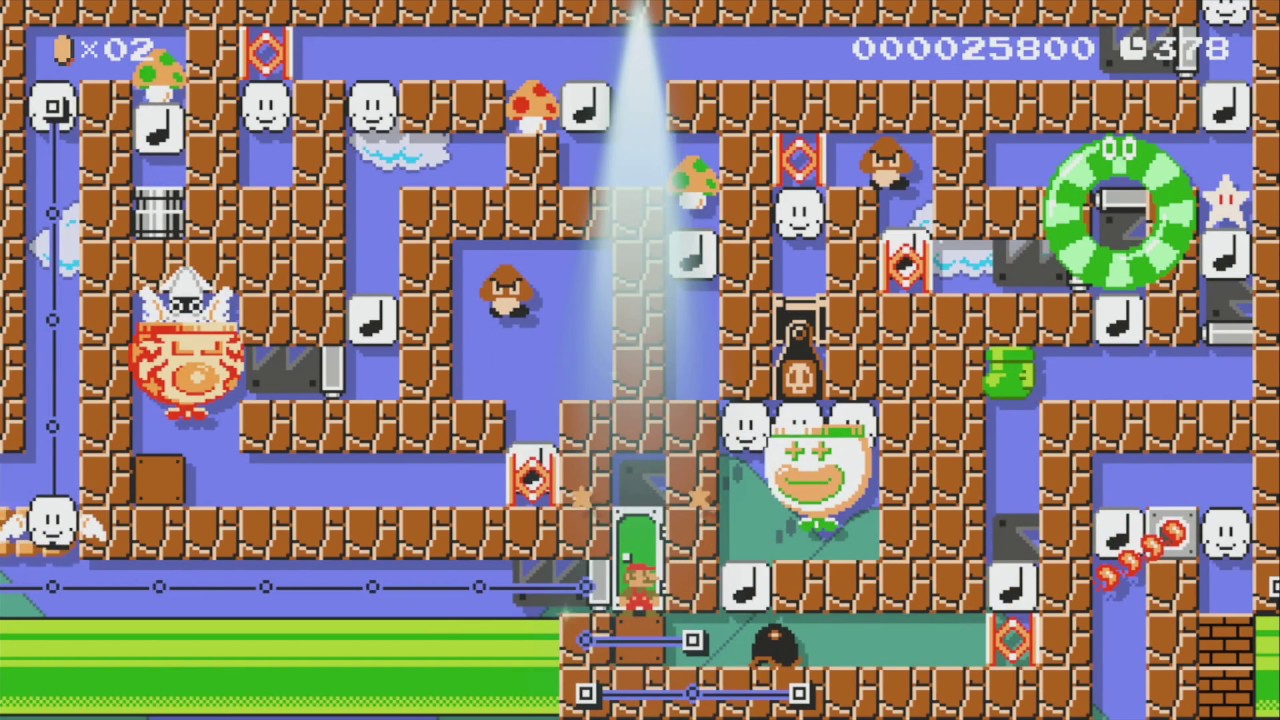 ピタゴラスイッチ 全自動Ver 扉だけ手動 by たか - SUPER MARIO MAKER