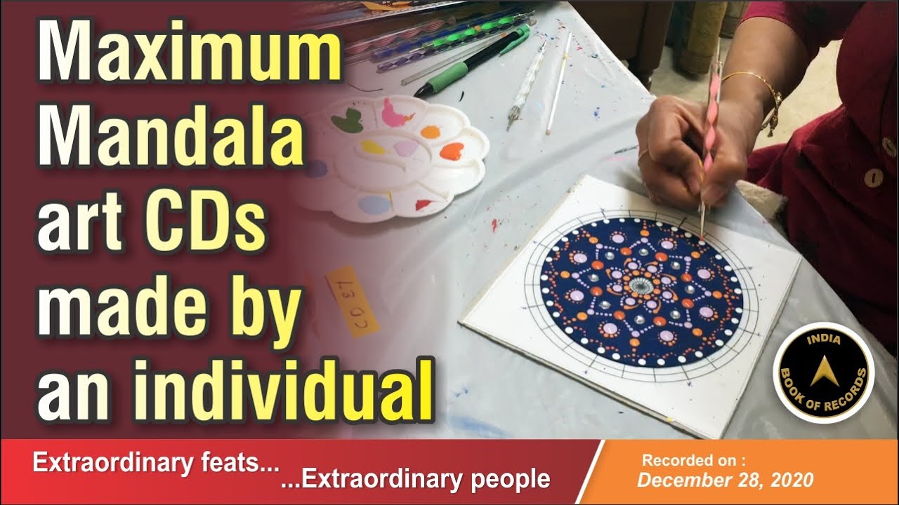 Maximum Mandala art CDs made by an individual YouTube
