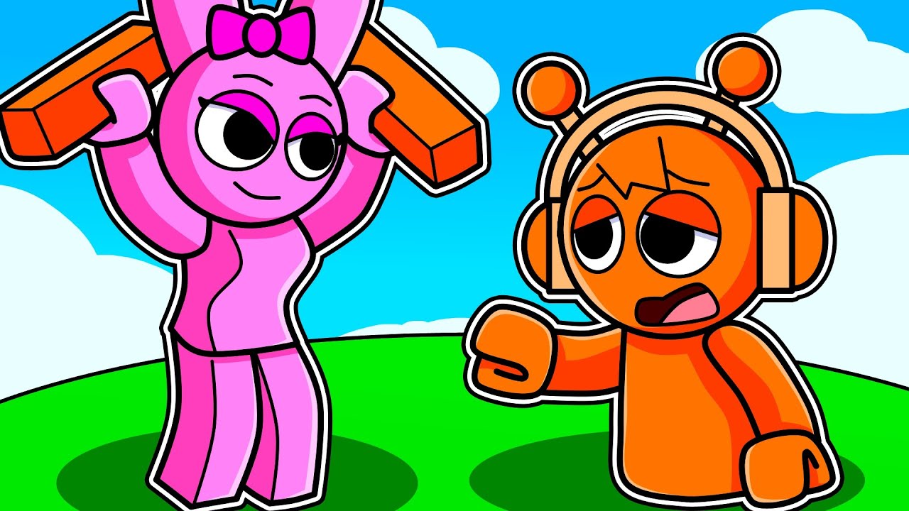 !PINKI LE ROBA LAS PARTES DEL CUERPO A OREN en ROBLOX! INCREDIBOX SPRUNKI