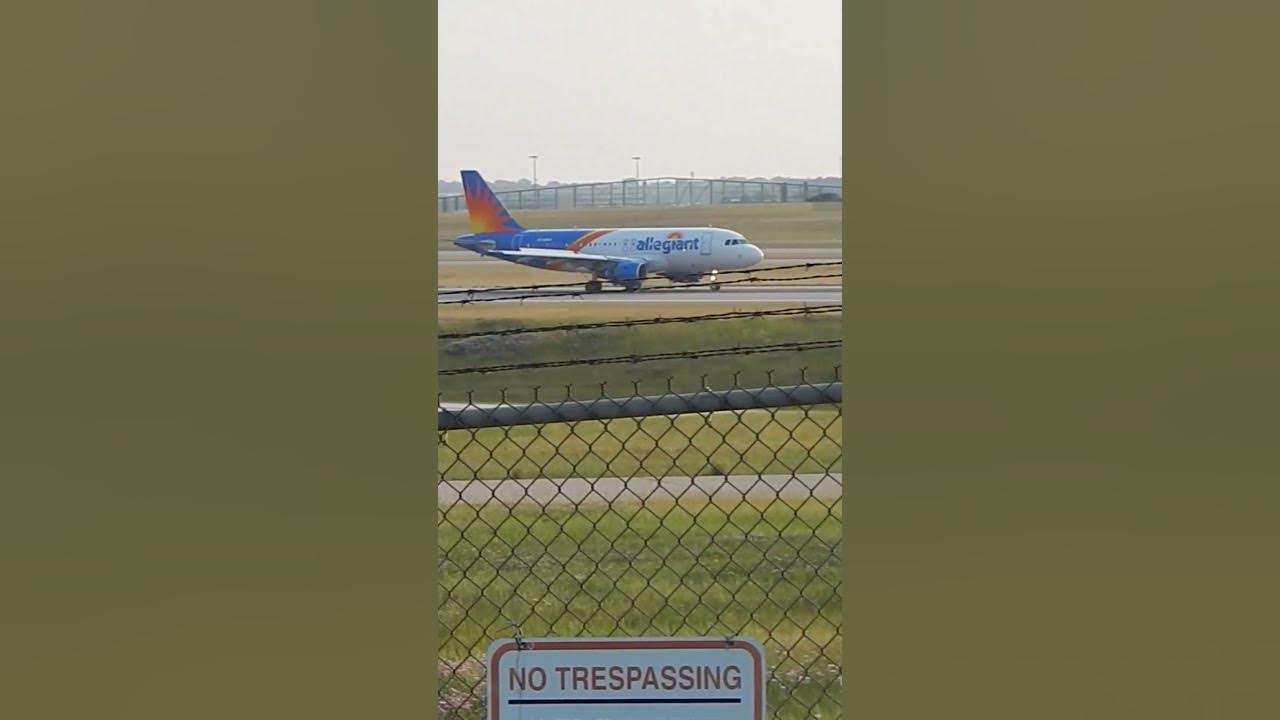Allegiant airways airbus a320 arrival at cvg youtube